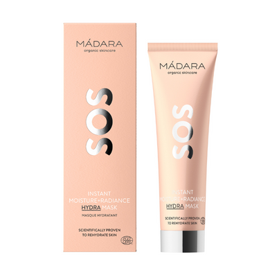Masque Visage SOS Hydratation et Eclat de Mádara sur Véganie