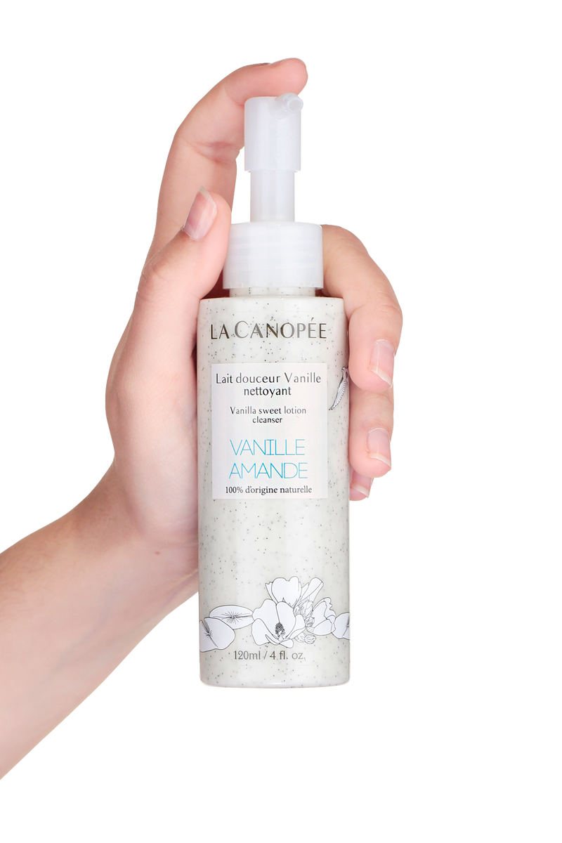 Leche limpiadora suave de vainilla