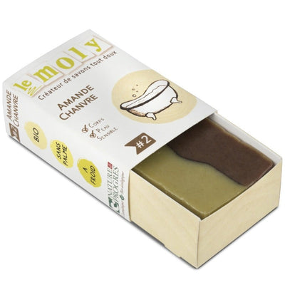Savon Amande Chanvre Bio - Peau Sensible de Le Moly sur Véganie