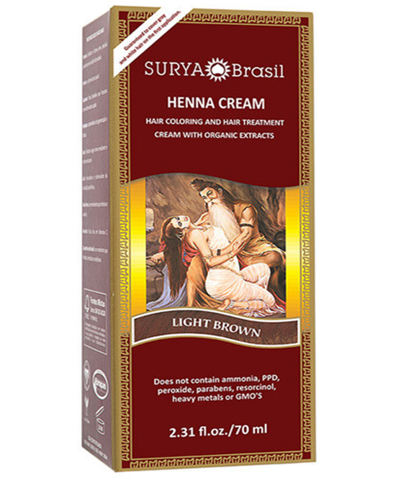 CHATAIN CLAIR - Coloration Henné Crème Surya Brasil - Véganie
