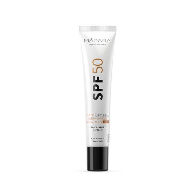 Crème solaire visage Bio teintée SPF50 - MADARA