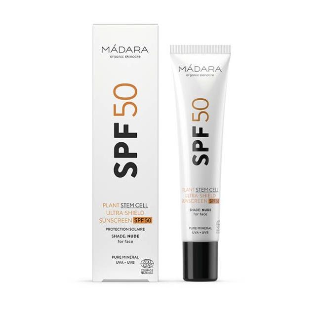 Crème solaire visage Bio teintée SPF50 - MADARA