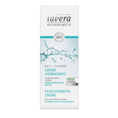 Basis Sensitiv crème hydratante de Lavera sur Véganie