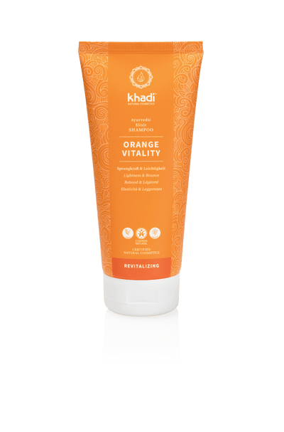 Shampoing Ayurvédique - Orange Vitality de Khadi sur Véganie